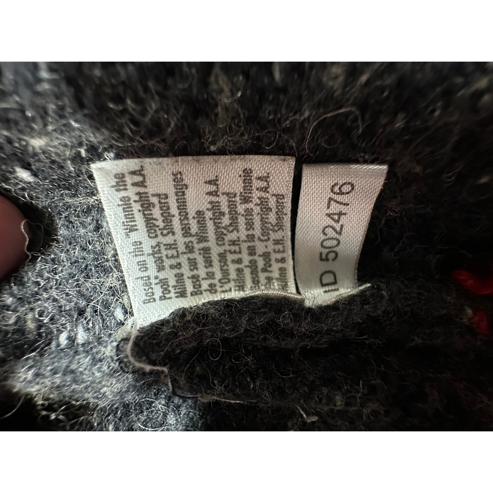 Disney Cardigan Womens L Gray Winnie The Pooh Snowflake Zip Up Sweater Vintage - Picture 6 of 10
